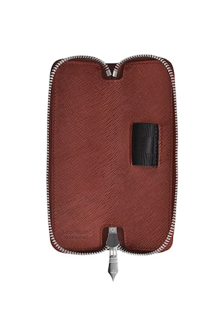 Montblanc Sartorial Deri Fermuarlı1li Kalemlik 223091 Kırmızı