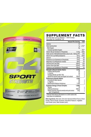 Cellucor C4 Sport Strength Pump Preworkout 410 Gr