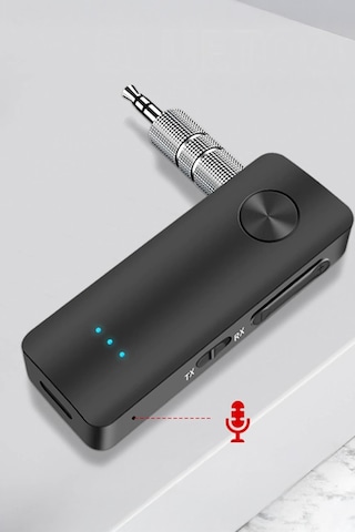 Thentech Oto Teyp Aux Bluetooth Dönüştürücü Adaptör Rx Tx Araç İçi Kablosuz Ses Alıcı Verici