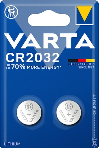 Varta 6032 CR2032 3V Elektronik Lityum Pil 2'li Varta 6032 CR2032 3V Elektronik Lityum Pil 2'li