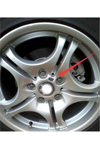 Bmw Amblem Jant M Direksiyon Logo 4 ADET--Stokdan Aynı Gün -