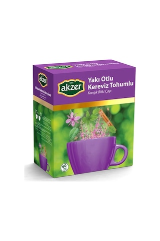 Akzer Yakı Otlu Kereviz Tohumlu Karışık Bitki Süzen Poşet Çay 60 x 1.5 G