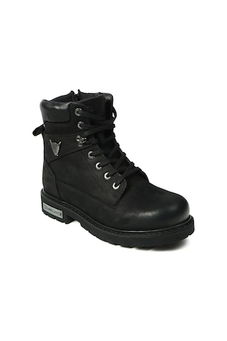 Hammer Jack 18501 Hakiki Deri Fermuarlı Erkek Bot 167800000310 01 Siyah