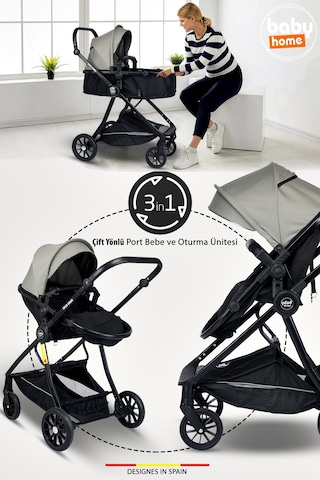 Baby Home 8 in 1 Yeni Doğan Full Takım Set 1010 Travel Sistem Bebek Arabası Ve Lorelli Anne Yanı Beşik Oyun Parkı Yatak Beşik