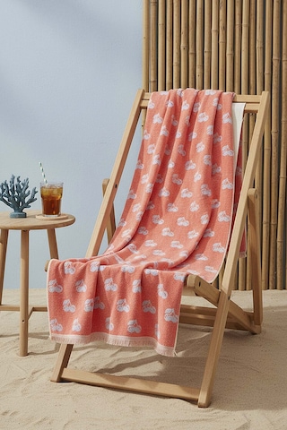 Mercan & Mavi Cherry %100 Pamuklu Plaj Havlusu 70x140 Cm