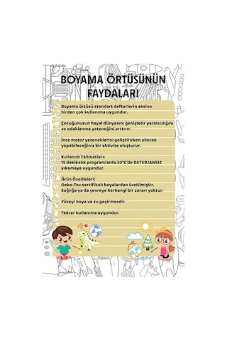 Araclar Yıkanabilir Boyama Örtüsü 30 40