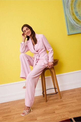 Defacto Regular Fıt Ceket Yaka Blazer Ceket H0851ax26smpn69 Pembe-pn69
