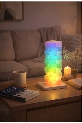 Led Tower Dıy Assembly Night Light 360 Rgb Ambiyans Aydınlatması