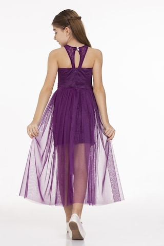 Ahengim Kız Çocuk İnci Taşlı Tüllü Trend Abiye Ak2229 001