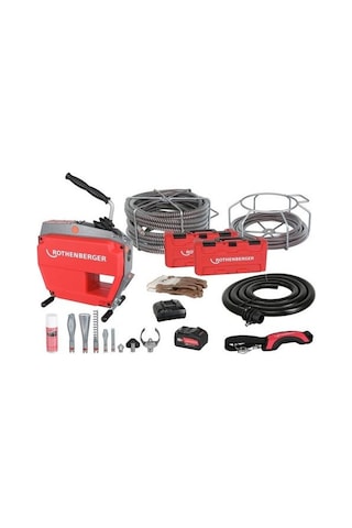 Rothenberger R600 Vario Clean Akülü Kanal Açma Makinası Set