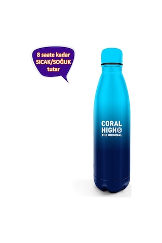 Coral High Mavi Lacivert Renk Geçişli Çelik Termos 500 Ml 11934