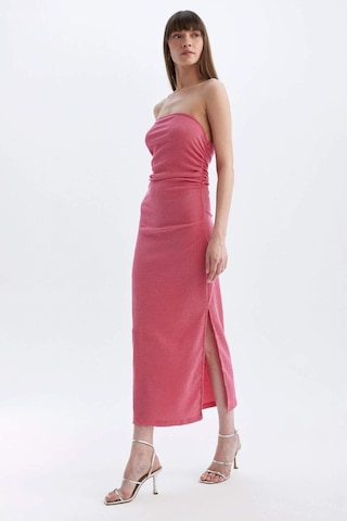 DeFacto Bodycon Straplez Bürümcük Midi Abiye Elbise D3510AX24HSPN296