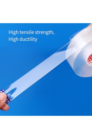 Padalink Suyula Yıkama Eliyebilen İzsiz 1.5mm Kalınlıkta Otomobil İçin Nano Çift Taraflı Band 3cm 3m , 1 Paket