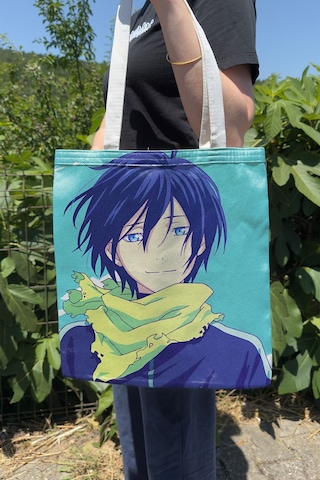 Zipzap Noragami V4 Yazlık Kışlık Çift Taraflı Kanvas Baskı Bez Çanta Anime Çantası