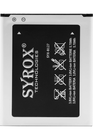 Syrox Samsung Uyumlu Galaxy S3 Mini / İ8190 Batarya 1500 Mah B127