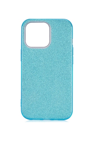 Apple Uyumlu iPhone 13 Pro Max Kılıf Zore Shining Silikon-Mavi