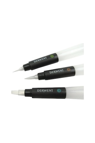 Derwent Su Hazneli Fırça Seti - 3'lü