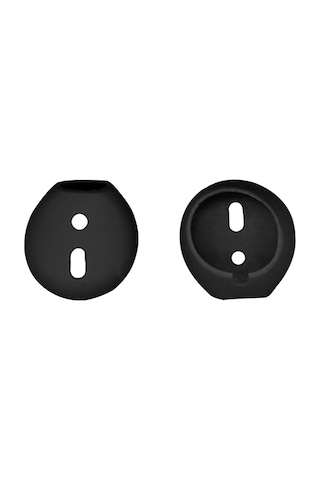 Tenfowee Airpods Uyumlu Kulaklık Uçları Silikon Materyal Ultra İnce Konforlu Uygunluk Doğru Konum İçin L/r İşaretli Siyah 1 Çift Paket Diğer