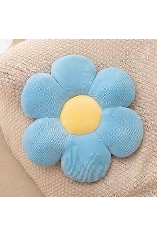 Zyzqstore Çiçek Şekilli Peluş Yastık Minder, Renkli Anime Tema, Sevimli Çok Renkli