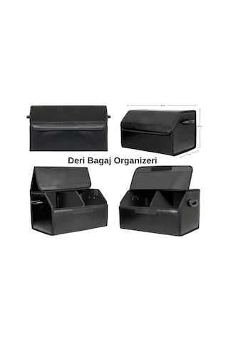 Oto Bagaj Organizeri Deri Bagaj Kutu Çanta 50x31x30 CM