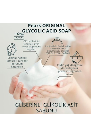 Pears Gliserinli Glikolik Asit Sabunu 120 G