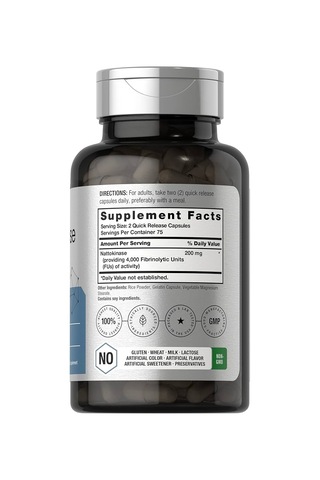 Horbäach Nattokinase 4000 Fu 150 Capsules