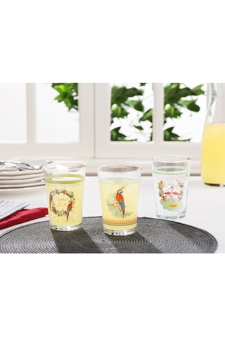 Madame Coco Tropikal 3-Lü Su Bardağı Seti