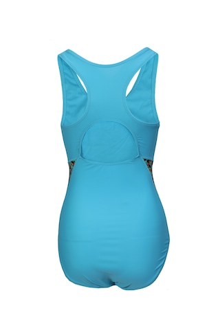 Slazenger SPL RacerBack Kadın Mayo Mavi / Siyah