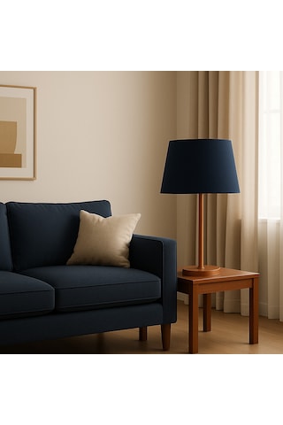 Coppernight Solo Abajur - Oturma Odası & Yatak Odası & Salon Aydınlatma Lacivert