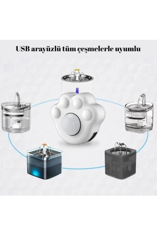 Hpytech Kedi Su Sebili Hareket Sensörü 3 Metreye Kadar Otomatik