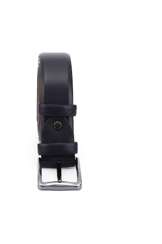 Gönderi R Lacivert Antik Hakiki Deri 3,5 Cm Klasik Kemer Lacivert