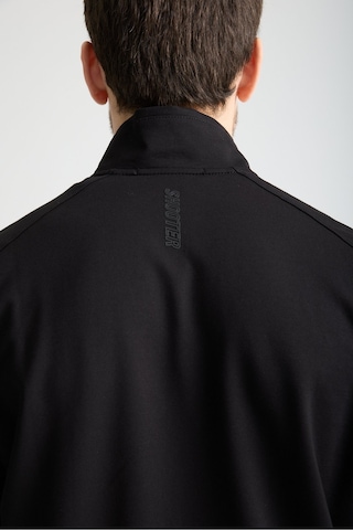 Shooter Sportswear Shooter Erkek Luxe Eşofman Takımı Rahat Kalıp Manşetli Minimal Logo Siyah