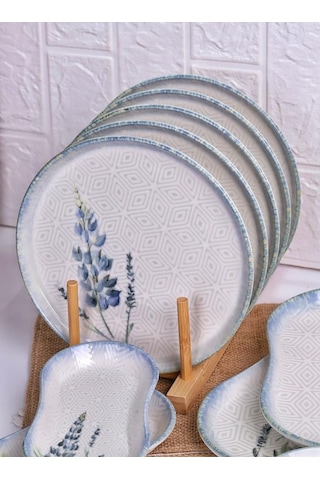 Bambum Lara - 26 Parça Porselen Kahvaltı Takımı Herb