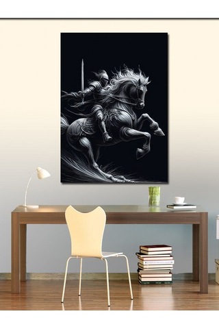 Kanvas Tablo Kara Şövalye 50cmx70cm