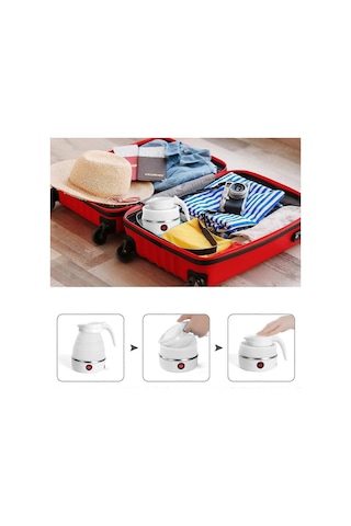 Katlanabilir Elektrikli Su Isıtıcısı, 0,6 L Elektrikli Su Isıtıcısı, Kamp Seyahatleri İçin 400 W Db Diğer