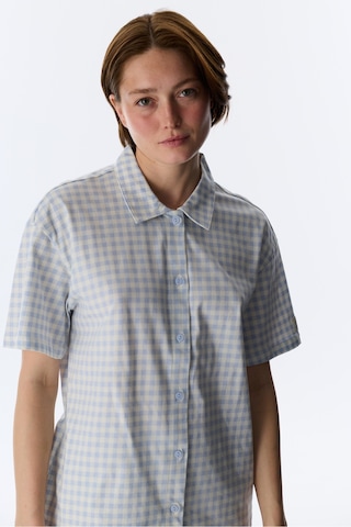 Penti Mavi Cozy Club Gingham Gömlek Pantolon Pijama Takımı