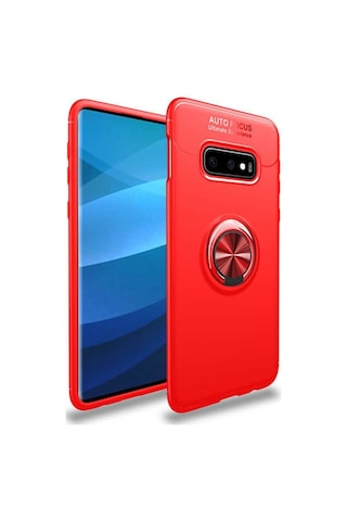 Samsung Galaxy Uyumlu S10E Kilif Yüzüklü Tam Korumali Silikon Kapak 417338484