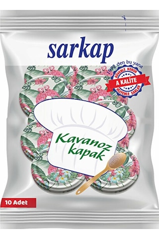 Sarkap Karışık Renk Desenli Standart Kavanoz Kapağı