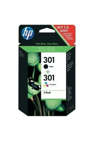 hp 301 İkili Paket 301 Siyah - 301 Renkli