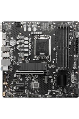 MSI Pro B760M-P Intel B760 6800 MHz (OC) DDR5 Soket 1700 mATX Anakart