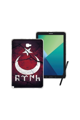Samsung Uyumlu Galaxy Tab P580 Baskılı Silikon Kılıf Bk-157