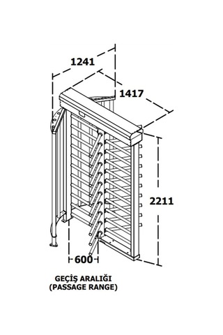 T2500d Single 3 Kollu Eco Boy Turnike 160kg