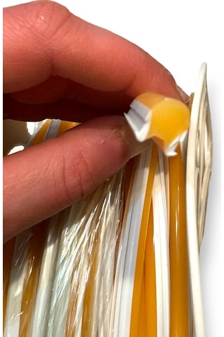 Sarı 6mm İkinci Nesil Silikon Neon Led Şerit Kılıfı 5 Metre Difüzör Tüp Led Hariç Sarı