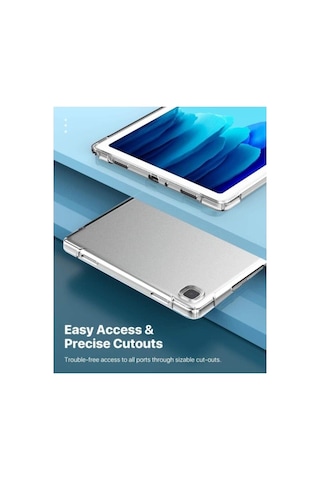 Samsung Galaxy Tab A7 Lite T220 T225 T227 Kılıf Darbelere Dayanık Şeffaf Silikon Case Arka Kapak