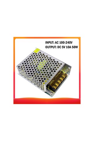 Kosona Joolonpor Led Dc 5v Girişli Anahtar Kaynağı 50w, 10a Alüminyum Konstruksiyon İç Kullanım