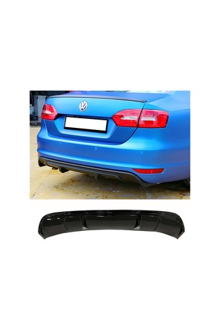 Vw Jetta Mk6 R Difüzör Piona Black Çıkıssız 2010 - 2014 Abs