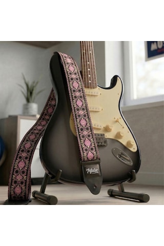 Midex Gsr-25 Özel Tasarım Desenli Gitar Omuz Askısı 90-145 Cm Uzunluk