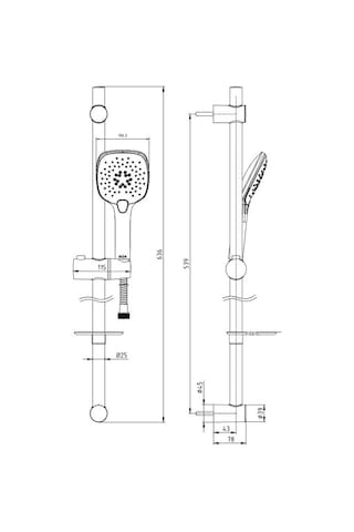 Eca Icon Hareketli Banyo Duş Seti 102146060 Diğer