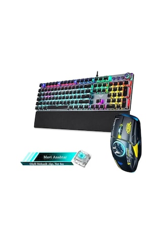 Techtic F2088 Mekanik Kablolu Klavye Mouse Seti