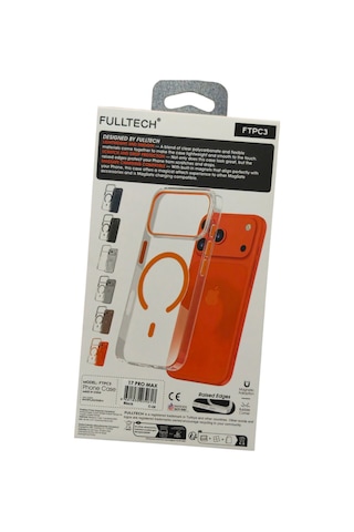 Apple iPhone 17 Pro Max Uyumlu Ftpc3 Magsafe Şarj Destekli Şeffaf Kılıf